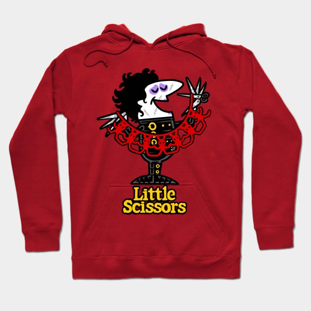 Little Scissors Pizza Hoodie by harebrained